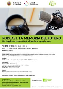 PODCAST: LA MEMORIA DEL FUTURO Un viaggio nel podcasting tra ideazione e produzione